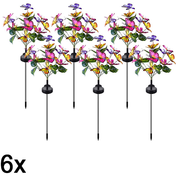 6x Соларна Лампа с Пеперуди | FLUTIX